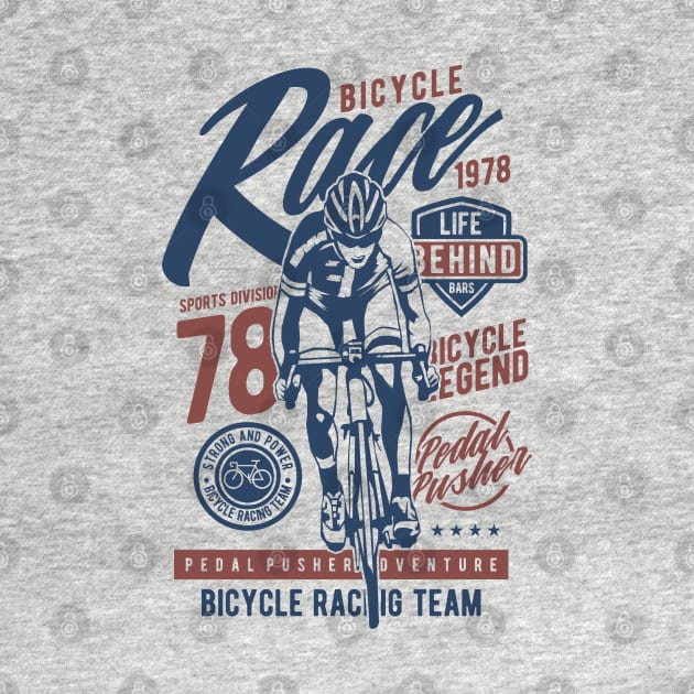 Bicycle Cycle Racing Vintage Design by Imp's Dog House